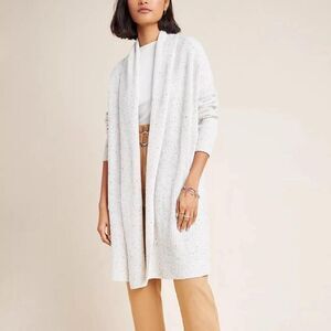 Anthropologie BB Dakota Women's Grey and Cream Cardigan